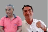 Foto : Penjabat Kepala Desa Bo'a Otfianus Nggadas dan Terdakwa Erasmus Frans Mandato/Mus Frans (istimewa)