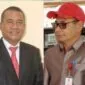 Foto : Sekda Rote Ndao Jonas M. Selly dan PLT Asisten I Petson S. Hangge (Topi Merah) 